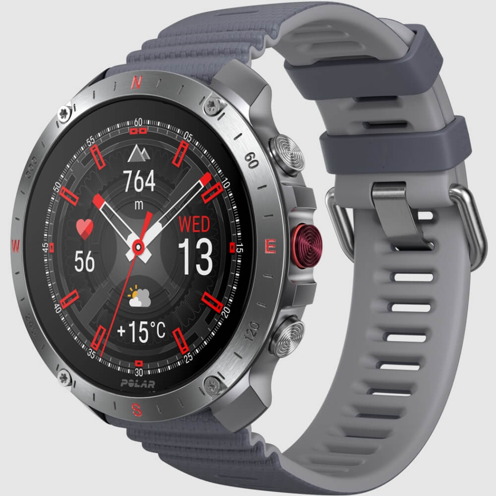 POLAR Grit X2 Pro Outdoor Multisportuhr Silber-Grau S-L bei CardioZone günstig online kaufen