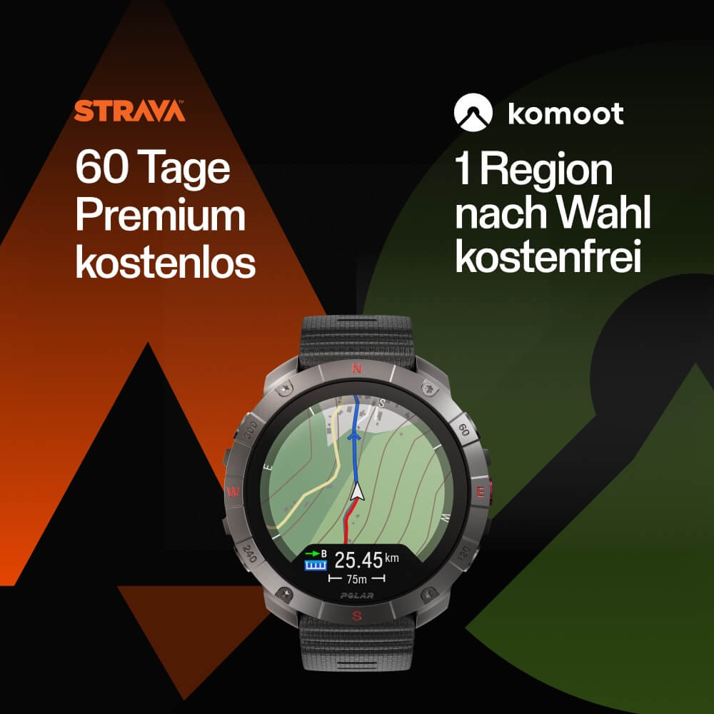 POLAR Grit X2 Pro Outdoor Multisportuhr Titan Leder M-L bei CardioZone günstig online kaufen