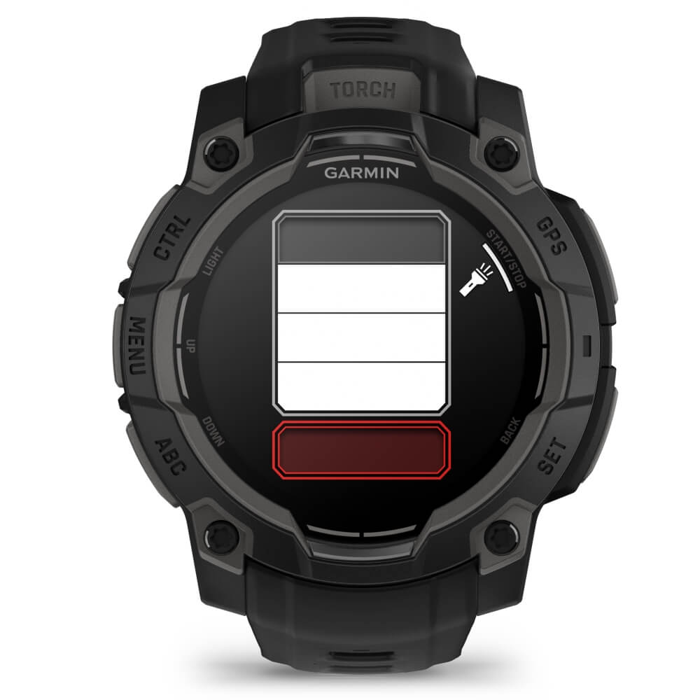 Garmin Instinct 3 AMOLED 45 mm Schwarz 22mm Silikonarmband Schwarz bei CardioZone günstig online kaufen