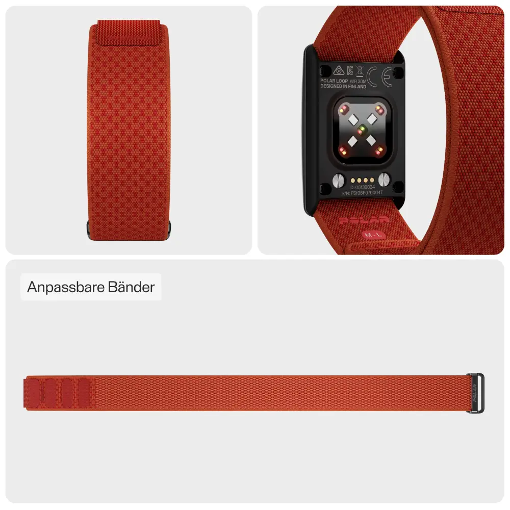 Polar Loop SoftWeave Wechselarmband – Orange Flame