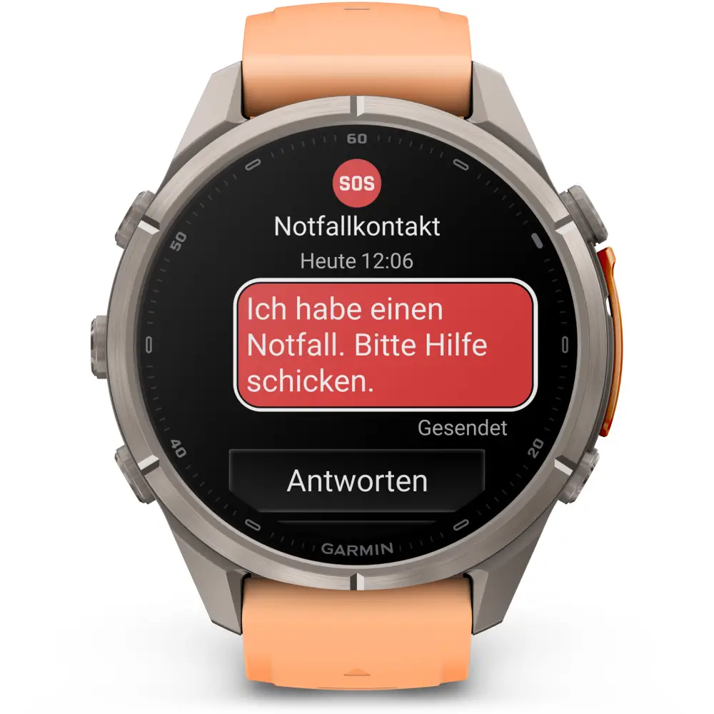 Garmin fenix 9 Pro inReach 43 mm Titan Shell Pink/Autumn Orange