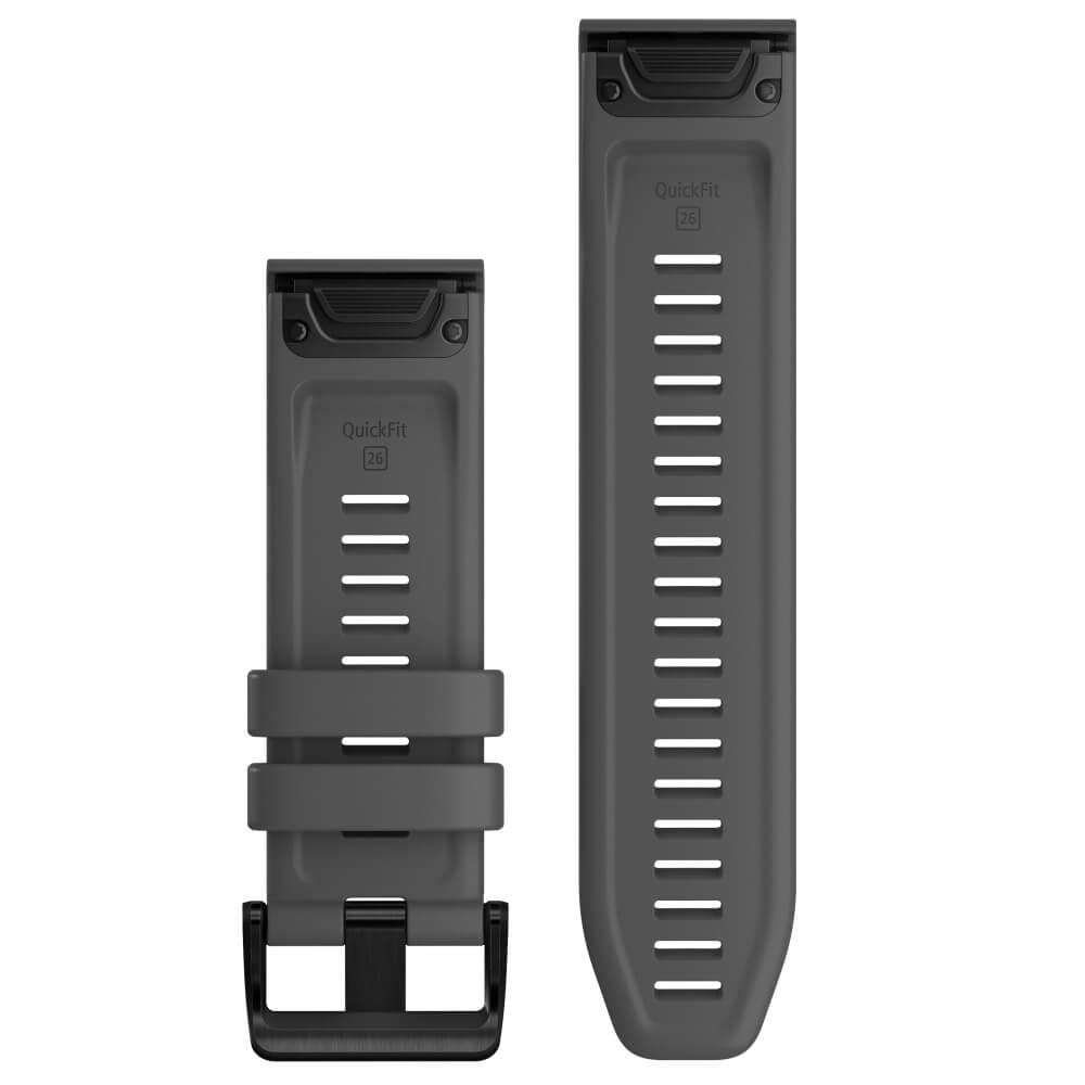 Garmin Quickfit Silikon Armband 26mm Dunkelgrau / Schiefergrau bei CardioZone onlline kaufen