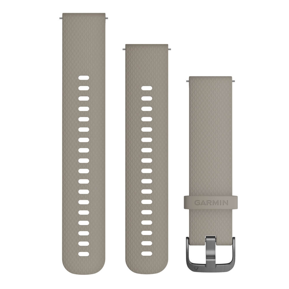 Garmin-Schnell-Wechsel-20mm-Silikon-Armband-Sandstein-Schiefergrau-01 Garmin Schnell-Wechsel 20mm Silikon-Armband Sandstein / Schnalle Schiefergrau bei CardioZone günstig online kaufen