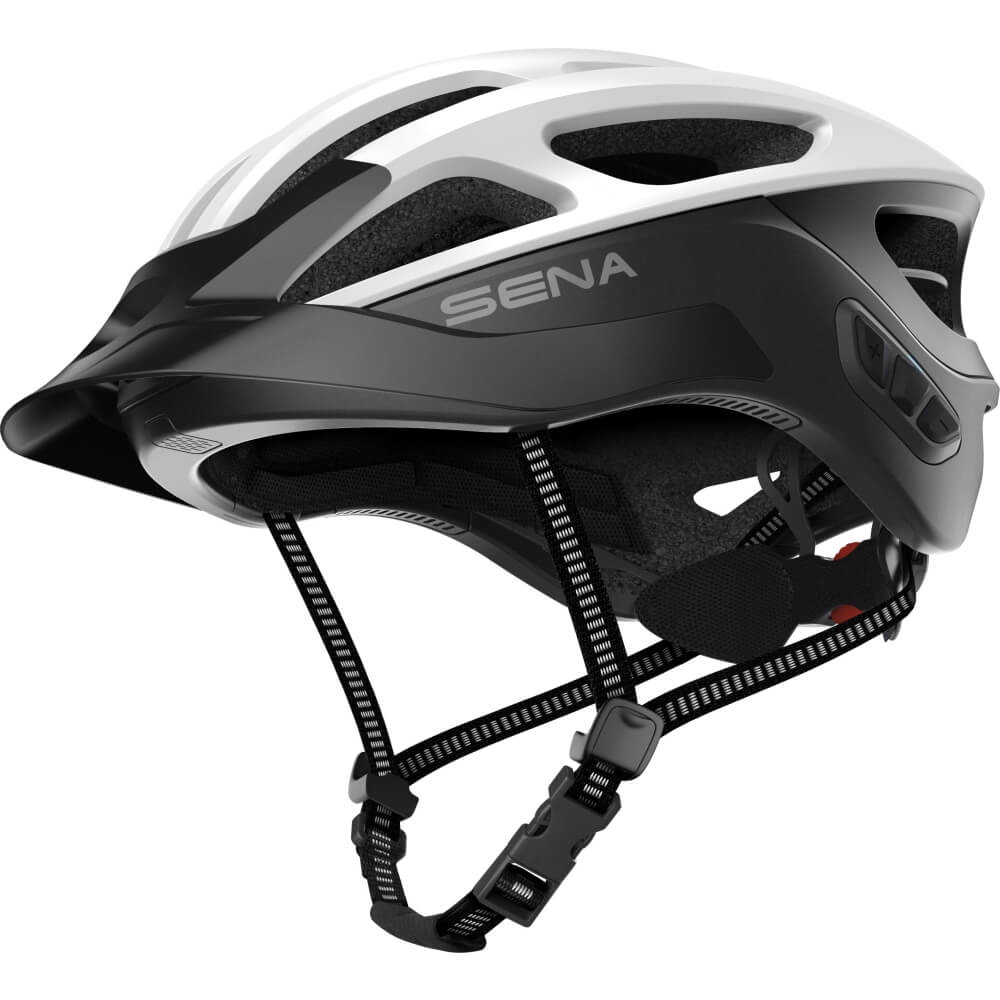 Sena R1 Evo Fahrradhelm mit Mesh Intercom Matte White/Weiss bei CardioZone günstig online kaufen