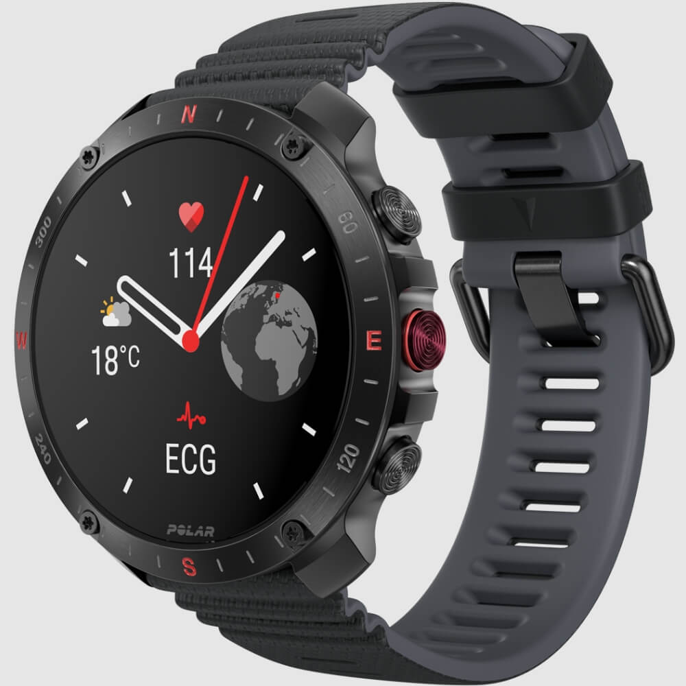 POLAR Grit X2 Pro Outdoor Multisportuhr Schwarz HR mit H10 Sensor bei CardioZone günstig online kaufen