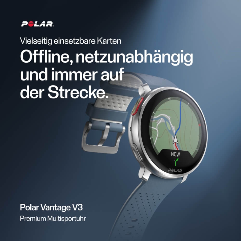 POLAR Vantage V3 Black Bundle Hook&Loop Nylon Klettarmband Orange bei CardioZone günstig online kaufen
