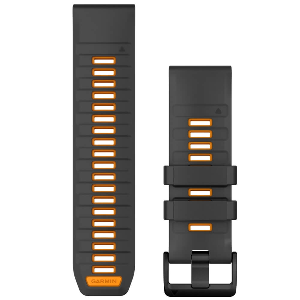 Garmin-QuickFit-26mm-Silikon-Armband-Graphit-Spark-Orange-010-13393-05-ean0753759339050-bei-Cardiozone-01 Garmin Quickfit Silikon Armband 26mm Graphit-Spark-Orange fenix 8 51mm u.a. bei CardioZone günstig online kaufen