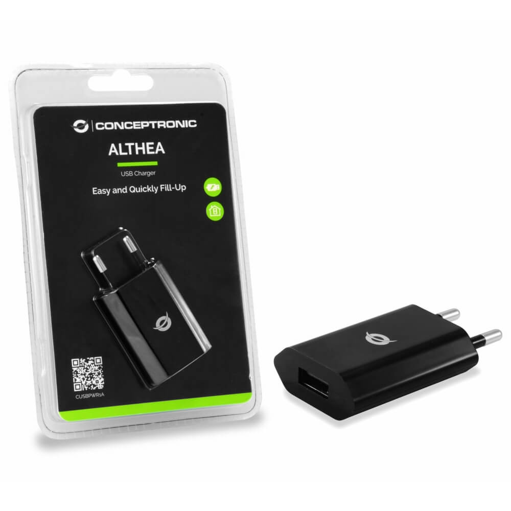 Conceptronic USB Ladegerät A1 1000 mA 5 Watt für Fitness Tracker, Sportuhren, Smartwatches, Trainingscomputer, EMS Geräte und Sena Helme bei CardioZone günstig zu kaufen