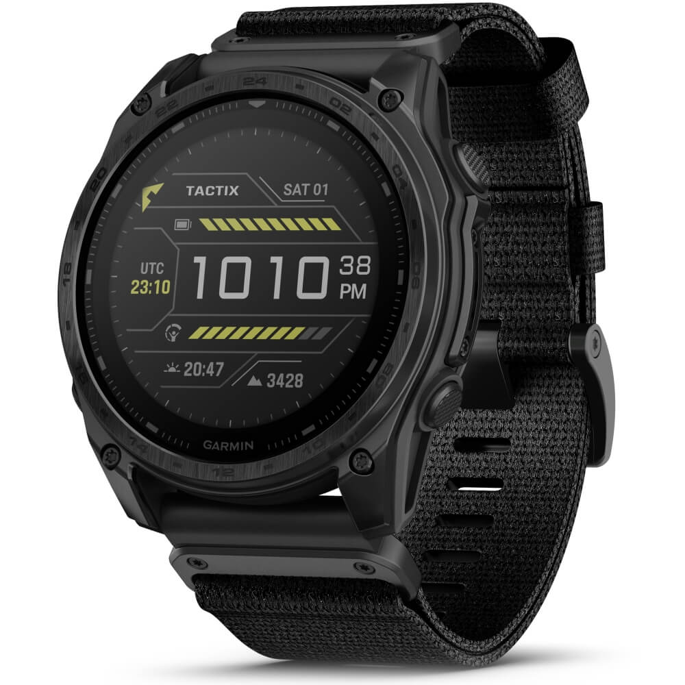 Garmin tactix 8 51 mm Solar Sapphire Schwarz Titan DLC Nylon-Armband 26mm bei CardioZone günstig online kaufen