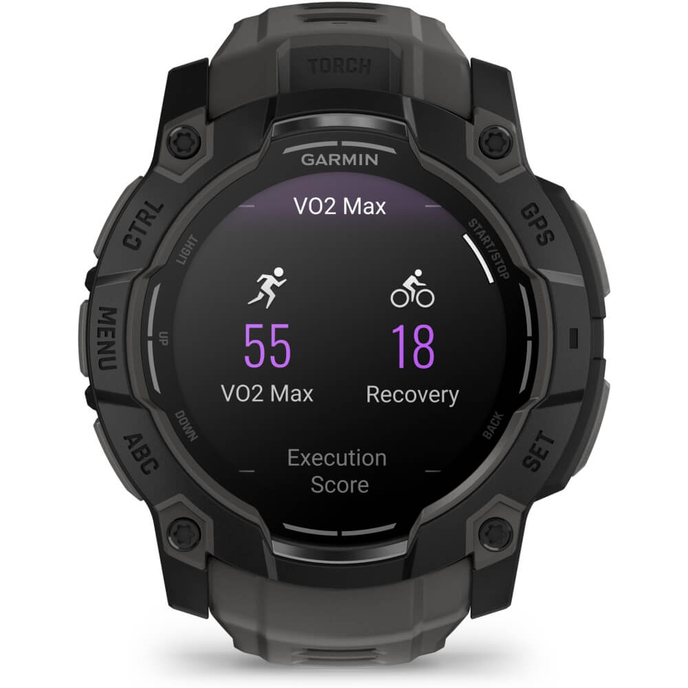 Garmin Instinct 3 AMOLED 50 mm Schwarz 26mm Silikonarmband Schwarz bei CardioZone günstig online kaufen