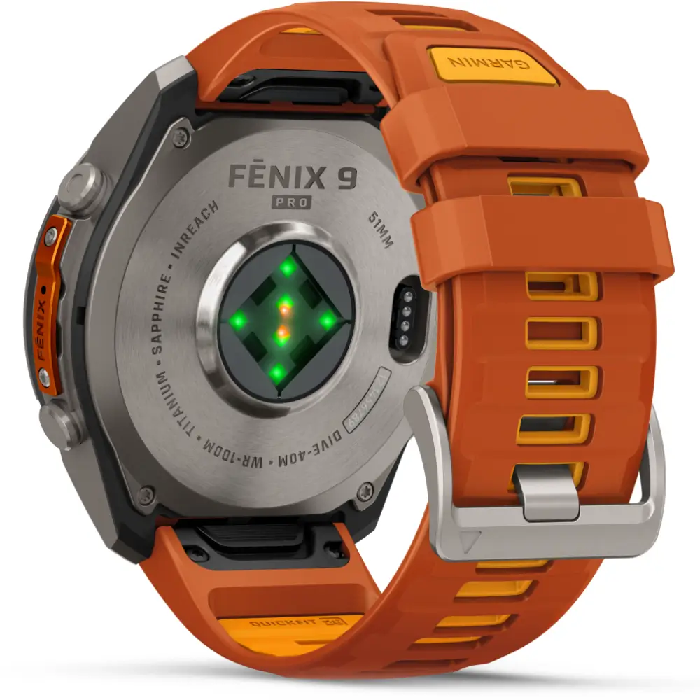 Garmin fenix 9 Pro inReach 51 mm Titan Autumn Orange/Spark Orange