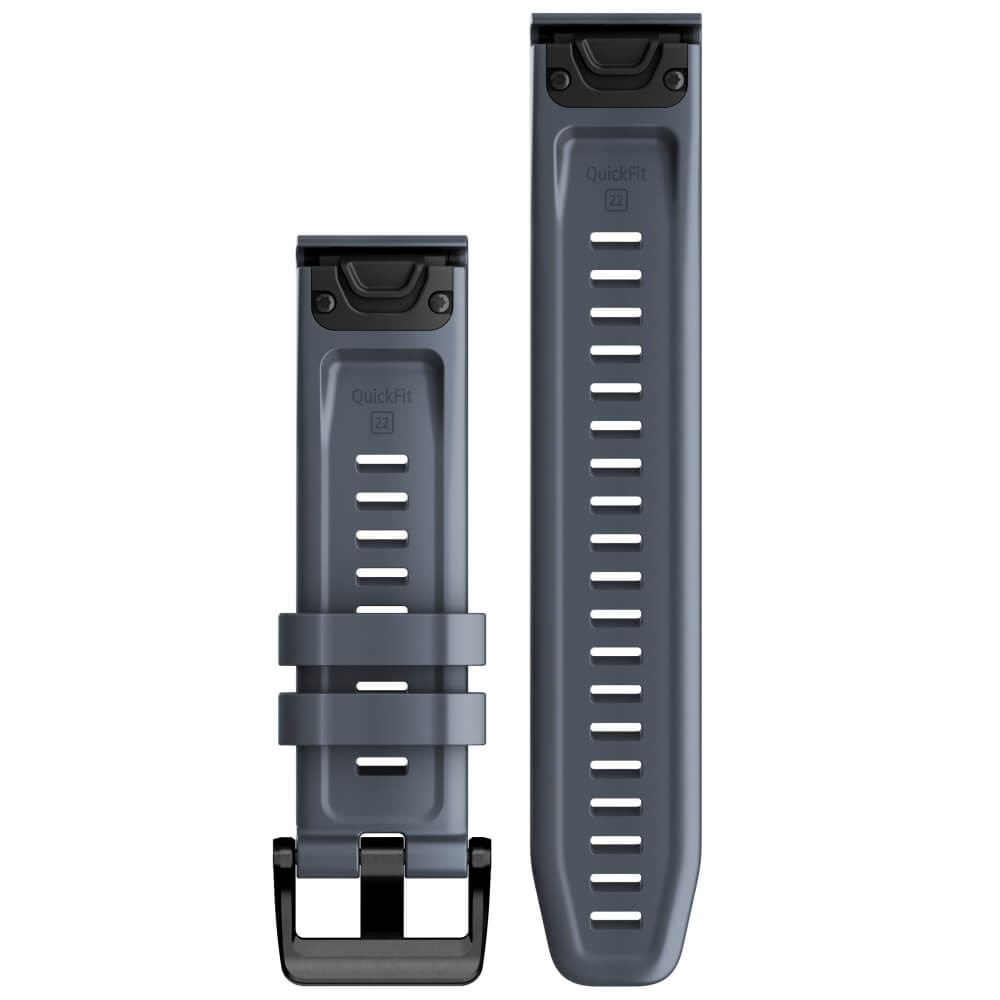 Garmin Quickfit Silikon Armband 22mm Granitblau / Schiefergrau fenix 6/7/epix bei CardioZone günstig online kaufen