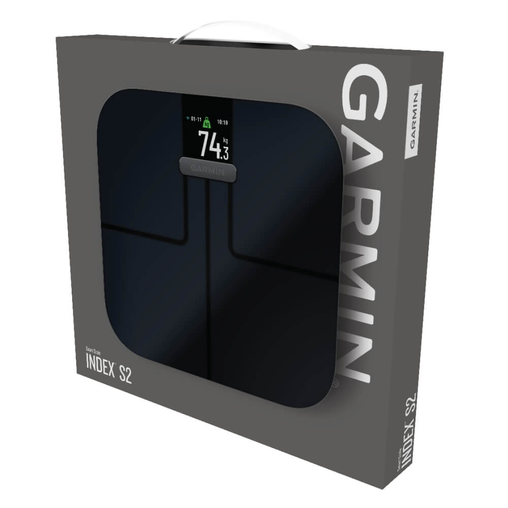 Garmin Index S2 Smart digitale Körperwaage m. WLAN + Bluetooth in Schwarz bei CardioZone günstig online kaufen