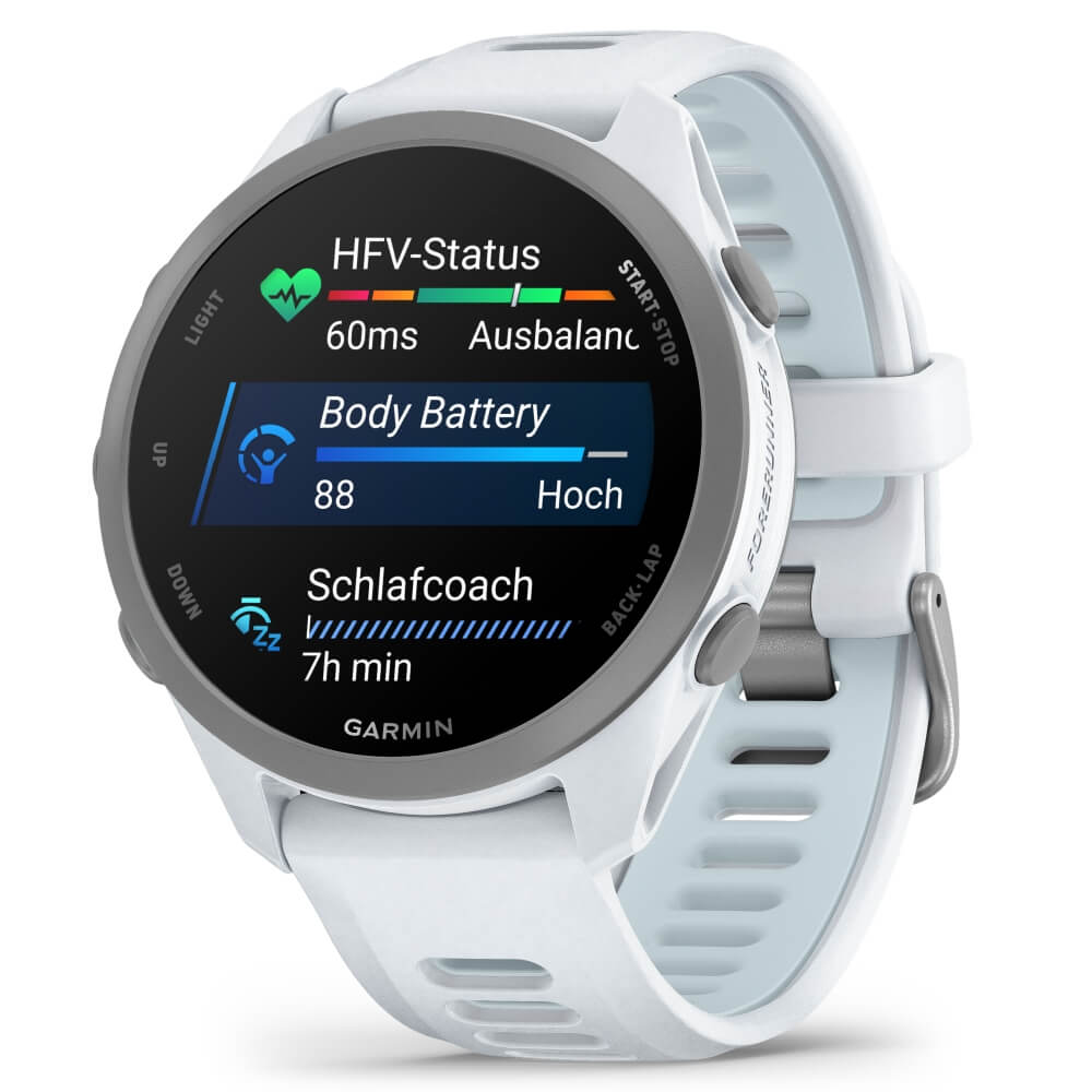 Garmin Forerunner 170 Steinweiss/Pudergrau Smarte GPS Laufuhr