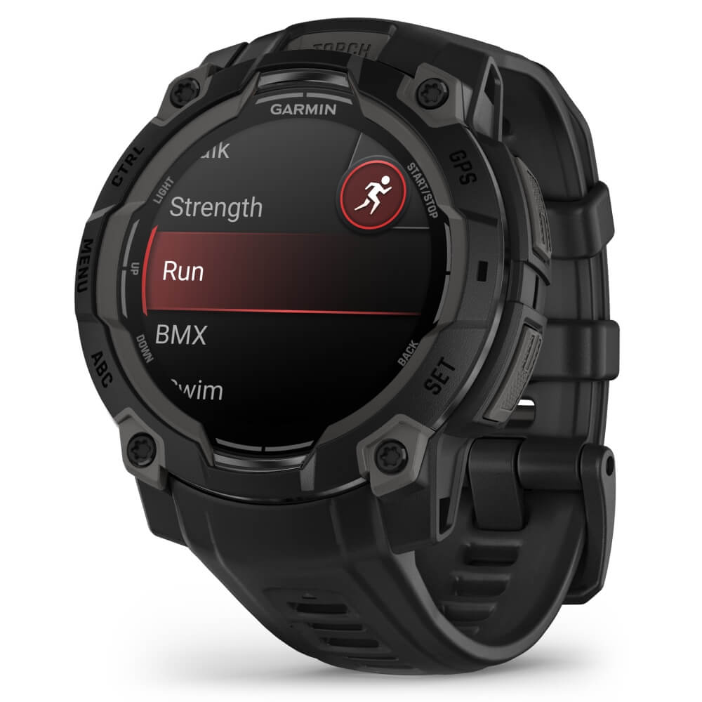 Garmin Instinct 3 AMOLED 45 mm Schwarz 22mm Silikonarmband Schwarz bei CardioZone günstig online kaufen