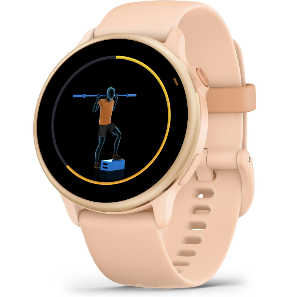 Garmin vivoactive 6 Pink Dawn Metallic Schnellwechsel-Silikon-Armband 20mm bei CardioZone günstig online kaufen