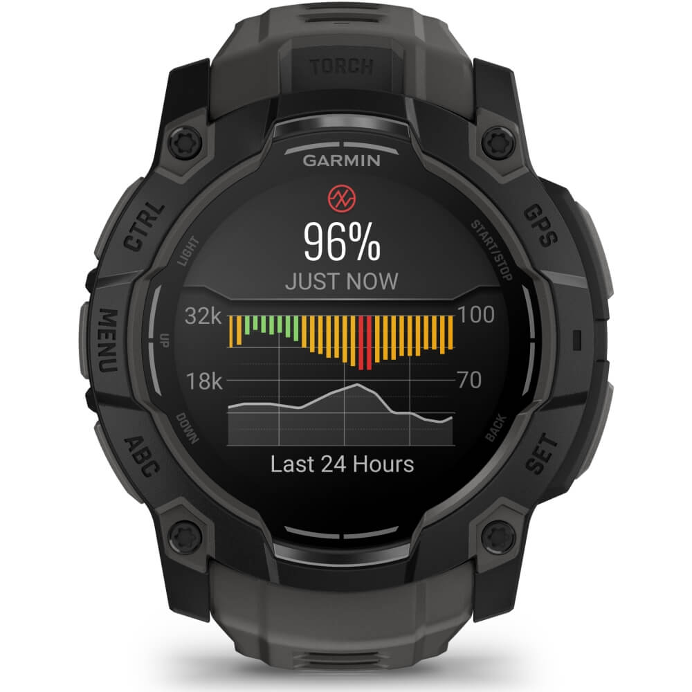 Garmin Instinct 3 AMOLED 50 mm Schwarz 26mm Silikonarmband Schwarz bei CardioZone günstig online kaufen