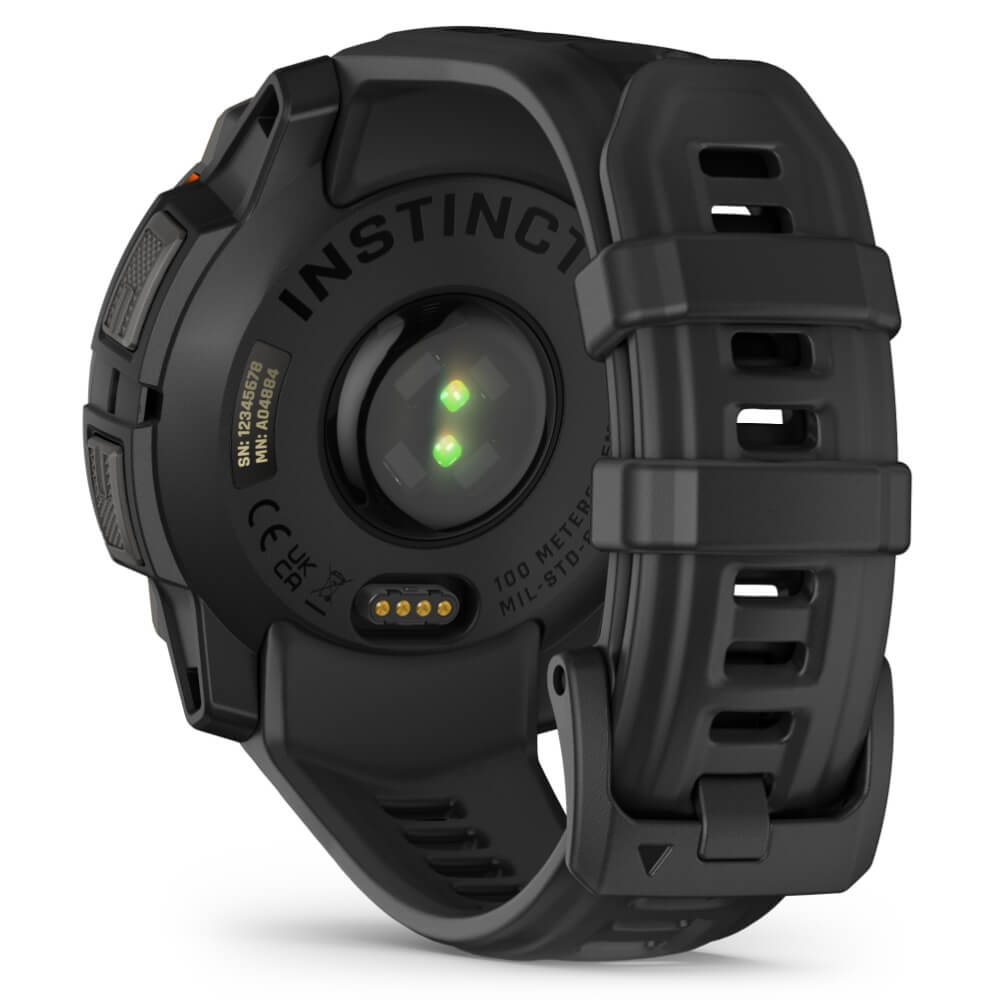 Garmin Instinct 3 SOLAR 45 mm Schwarz 22mm Silikonarmband Schwarz bei CardioZone günstig online kaufen