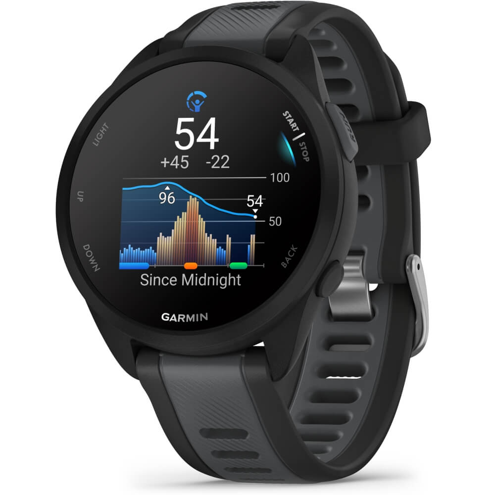 Garmin Forerunner 165 Schwarz/Schiefergrau smarte Laufuhr bei CardioZone günstig online kaufen