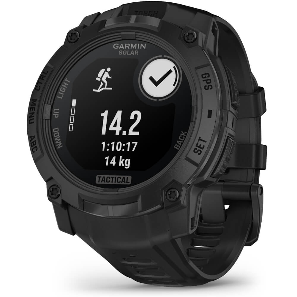 Garmin Instinct 3 Tactical SOLAR 50 mm Schwarz Outdoor Smartwatch bei CardioZone günstig online kaufen