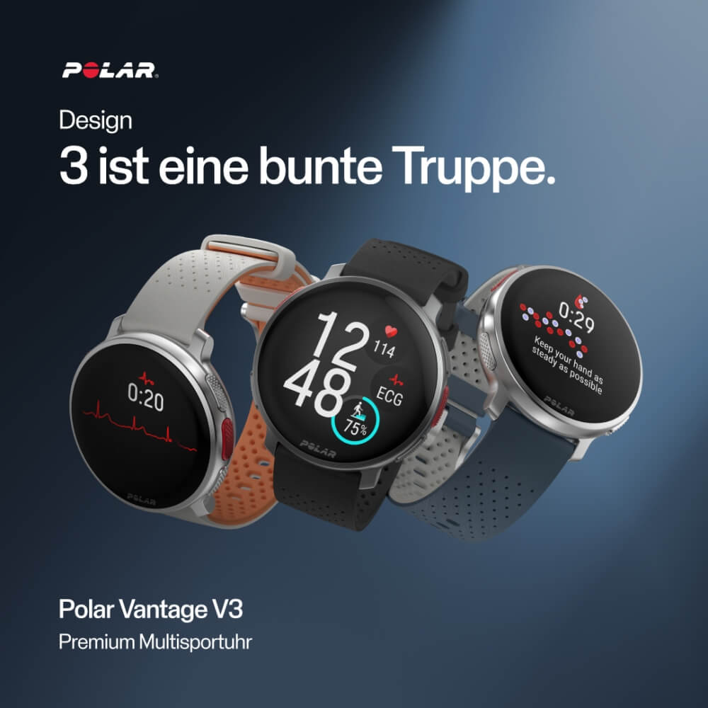 POLAR Vantage V3 Sunrise Apricot Premium Multisport Uhr Gr. S-L bei CardioZone günstig online kaufen