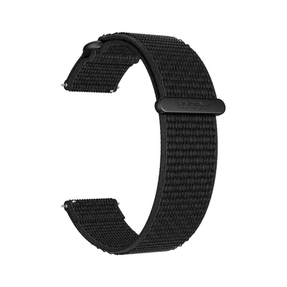 POLAR 22mm Nylon Armband Schwarz S/M Klettverschluss bei CardioZone günstig online kaufen