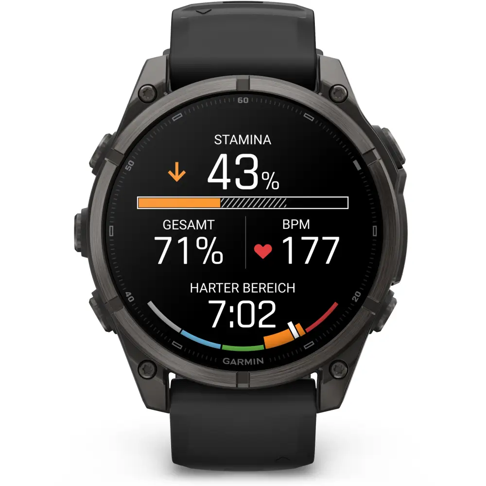 Garmin fenix 9 47mm Schwarz/Carbongrau DLC Titan