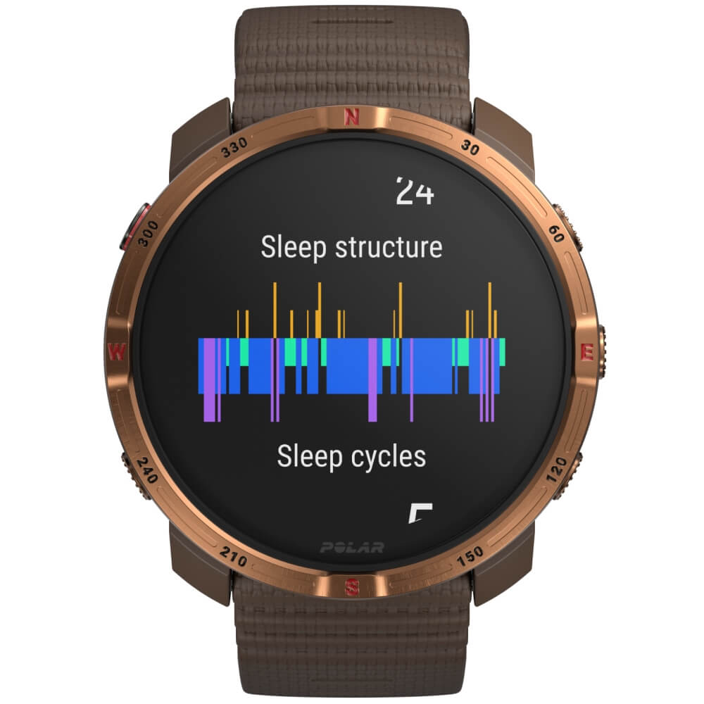 POLAR Grit X2 Braun/Kupfer Advanced AMOLED Outdoor Multisportuhr S-L bei CardioZone online kaufen