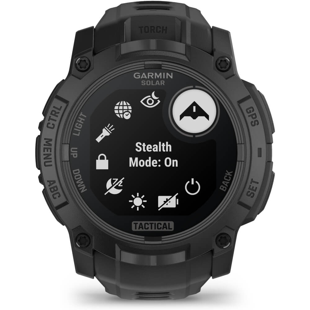 Garmin Instinct 3 Tactical SOLAR 50 mm Schwarz Outdoor Smartwatch bei CardioZone günstig online kaufen