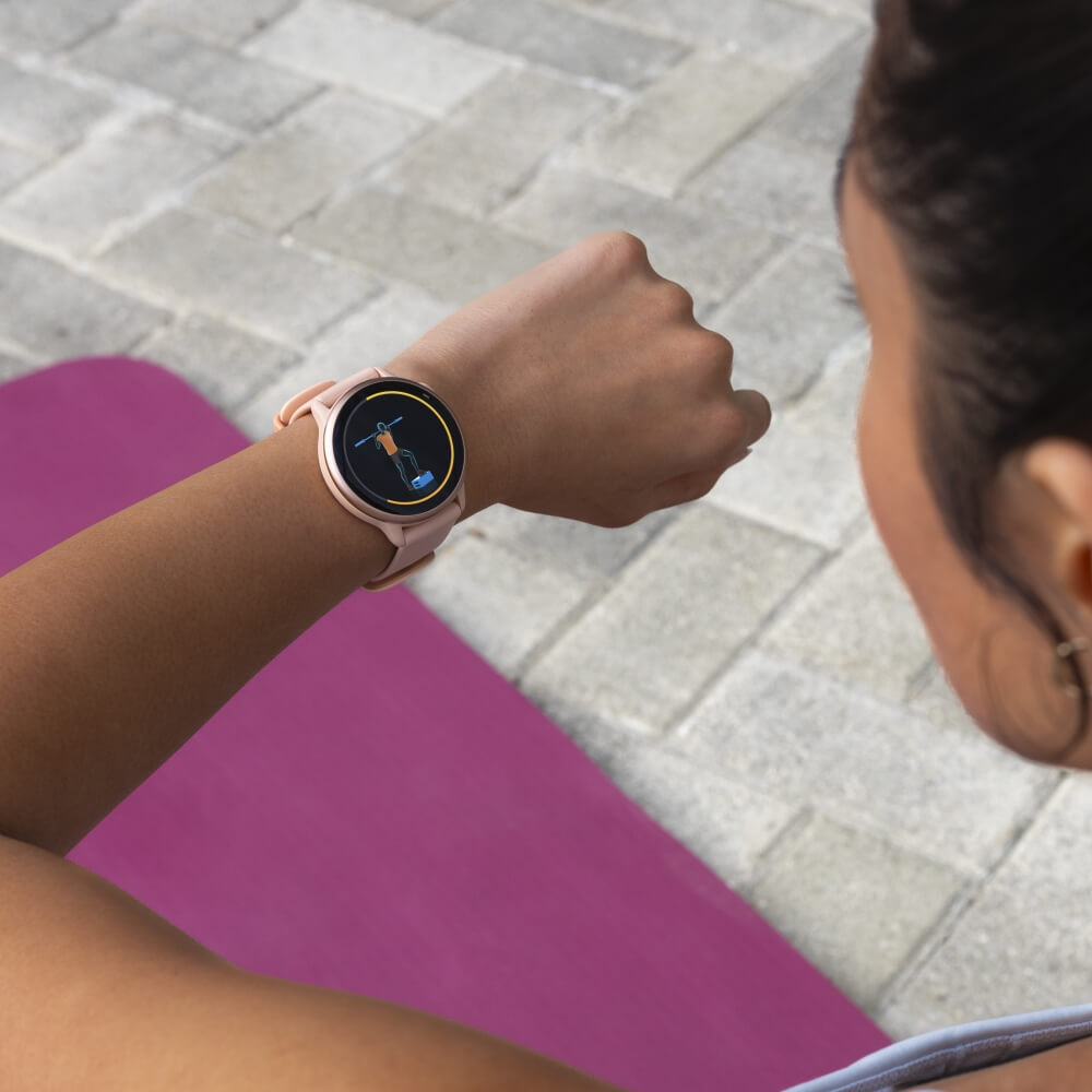 Garmin vivoactive 6 Pink Dawn Metallic Schnellwechsel-Silikon-Armband 20mm bei CardioZone günstig online kaufen