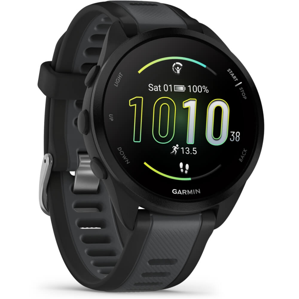 Garmin Forerunner 165 Music Schwarz/Schiefergrau smarte Laufuhr bei CardioZone günstig online kaufen