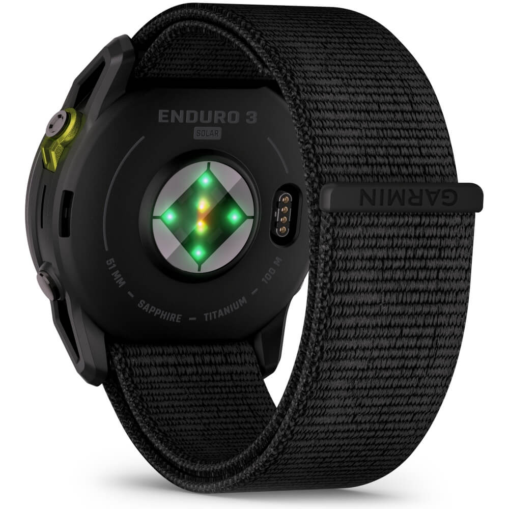Garmin Enduro 3 Solar Sapphire Schwarz/Carbongrau Titan DLC Ultra-Performance Multisport-Smartwatch  bei CardioZone günstig online kaufen