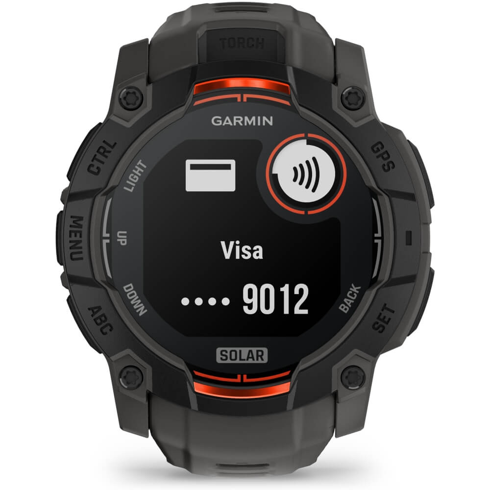Garmin Instinct 3 SOLAR 50 mm Carbon/Schwarz 26mm Silikonarmband Carbon bei CardioZone günstig online kaufen