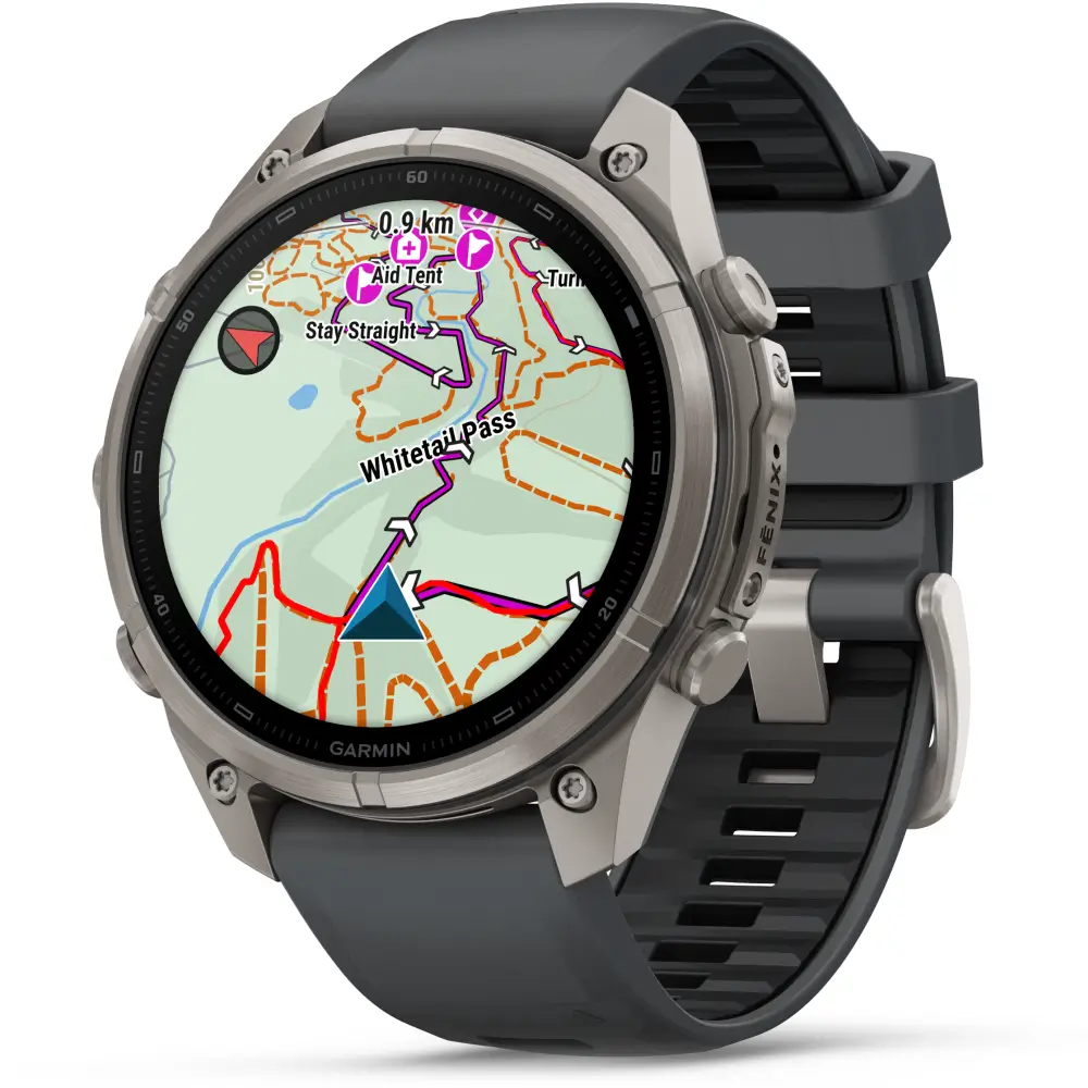 Garmin fenix 9 Pro inReach 47 mm Titan Graphit/Schwarz