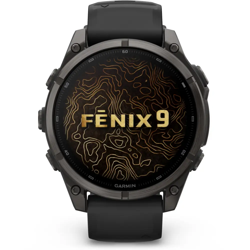 Garmin fenix 9 47mm Schwarz/Carbongrau DLC Titan