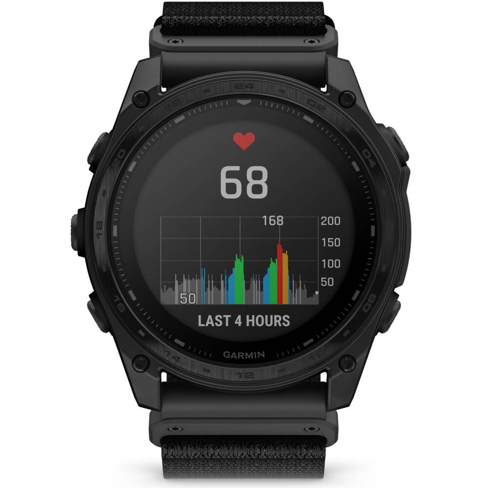 Garmin tactix 8 51 mm Solar Sapphire Schwarz Titan DLC Nylon-Armband 26mm bei CardioZone günstig online kaufen