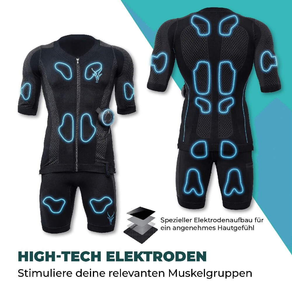 Antelope Evolution EMS Anzug m. Shorts (Männer) incl. Booster + App bei CardioZone günstig online kaufen