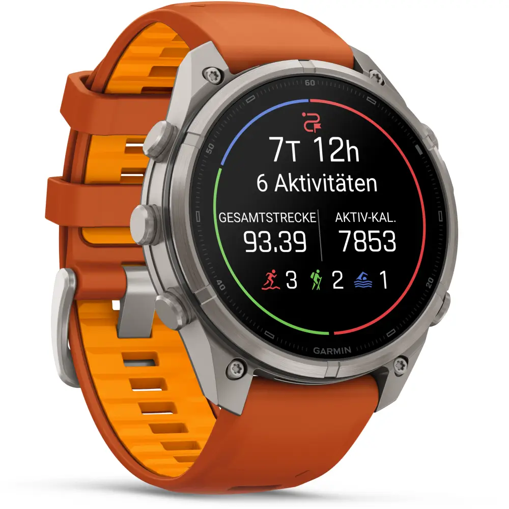 Garmin fenix 9 Pro inReach 47 mm Titan Autumn Orange/Spark Orange