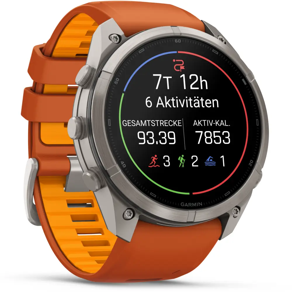 Garmin fenix 9 Pro inReach 51 mm Titan Autumn Orange/Spark Orange