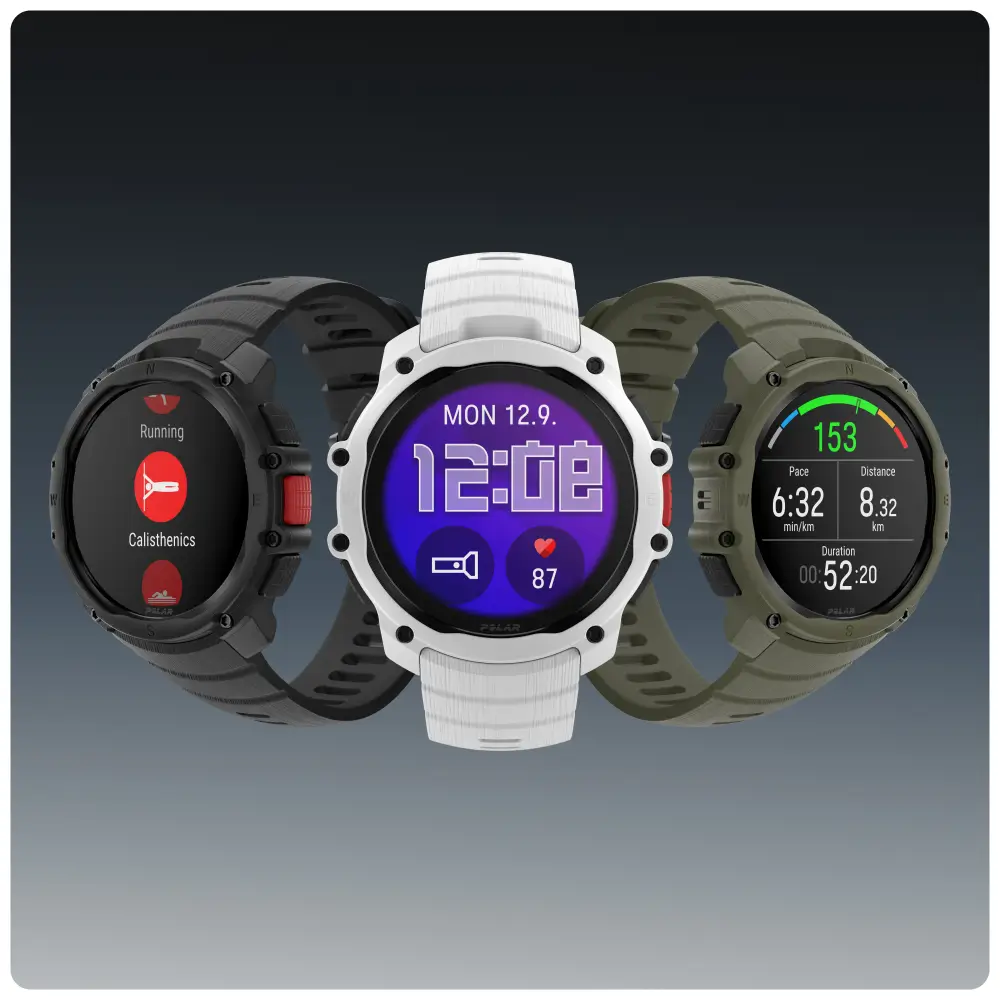 POLAR Street X Snow White Urban Sports Watch mit Amoled Display