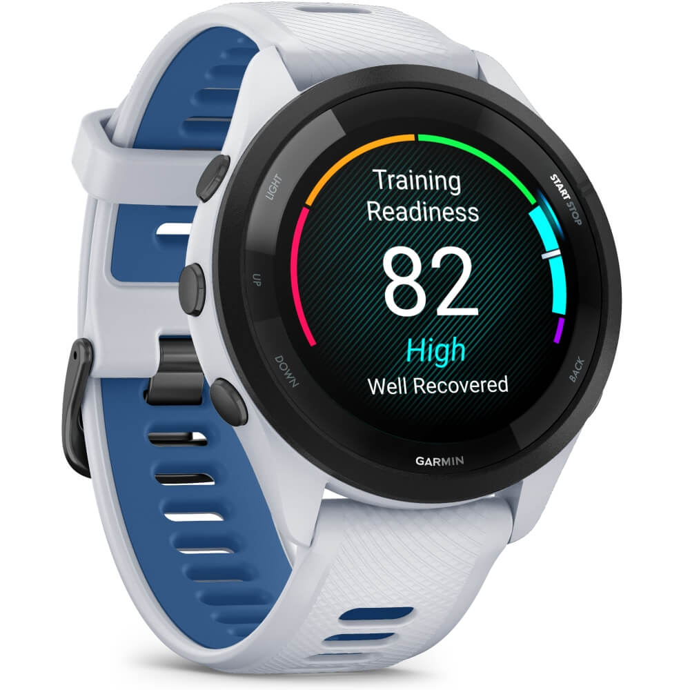 Garmin Forerunner 265 Weiss/Schwarz - Weiss-Dunkelblau bei CardioZone günstig online kaufen