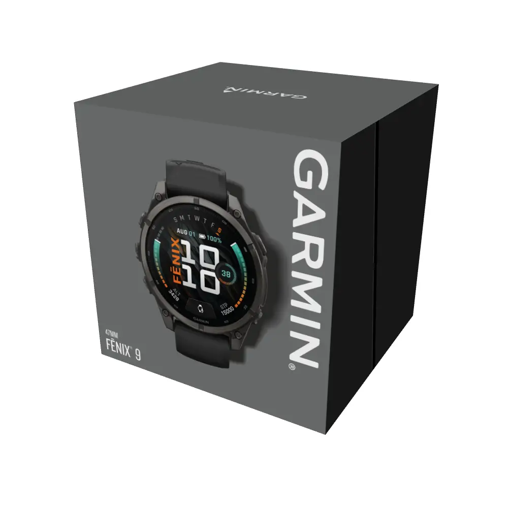 Garmin fenix 9 47mm Schwarz/Carbongrau DLC Titan