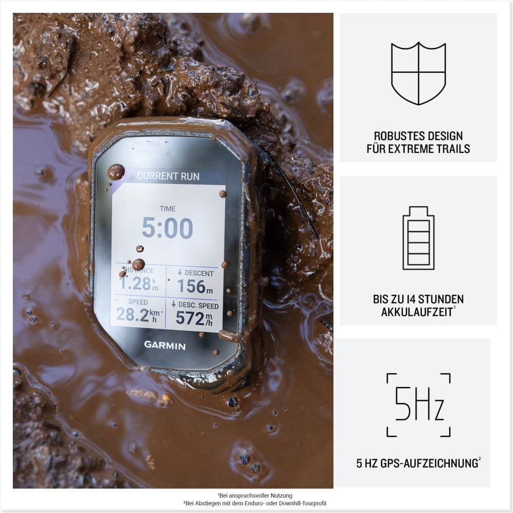 Garmin Edge MTB robuster GPS Radcomputer speziell fürs Mountainbiken bei CardioZone günstig online kaufen