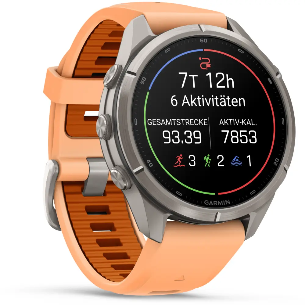 Garmin fenix 9 Pro inReach 43 mm Titan Shell Pink/Autumn Orange