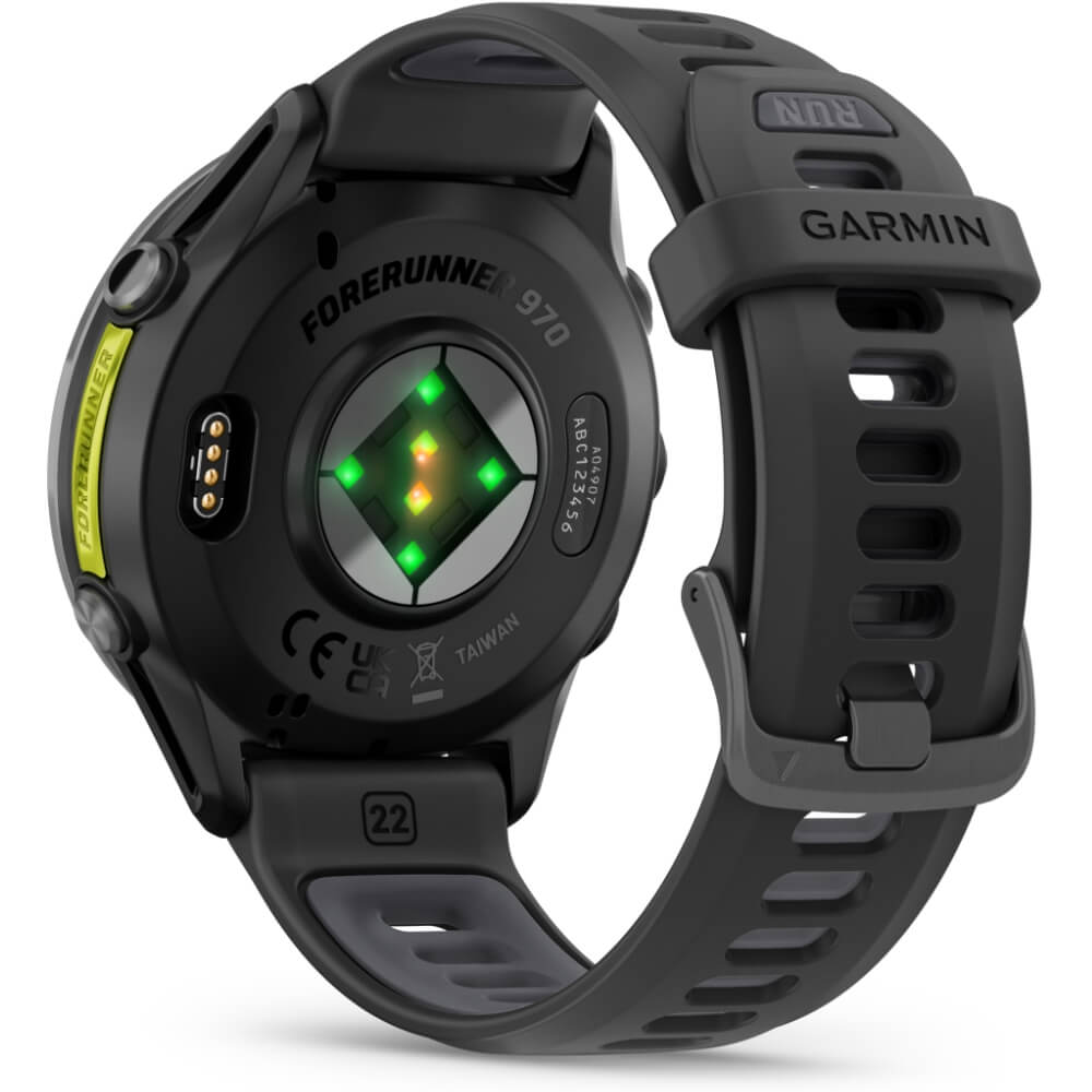 Garmin Forerunner 970 Schwarz/Carbongrau Titan DLC Silikon-Wechselarmband 22mm bei CardioZone günstig online kaufen