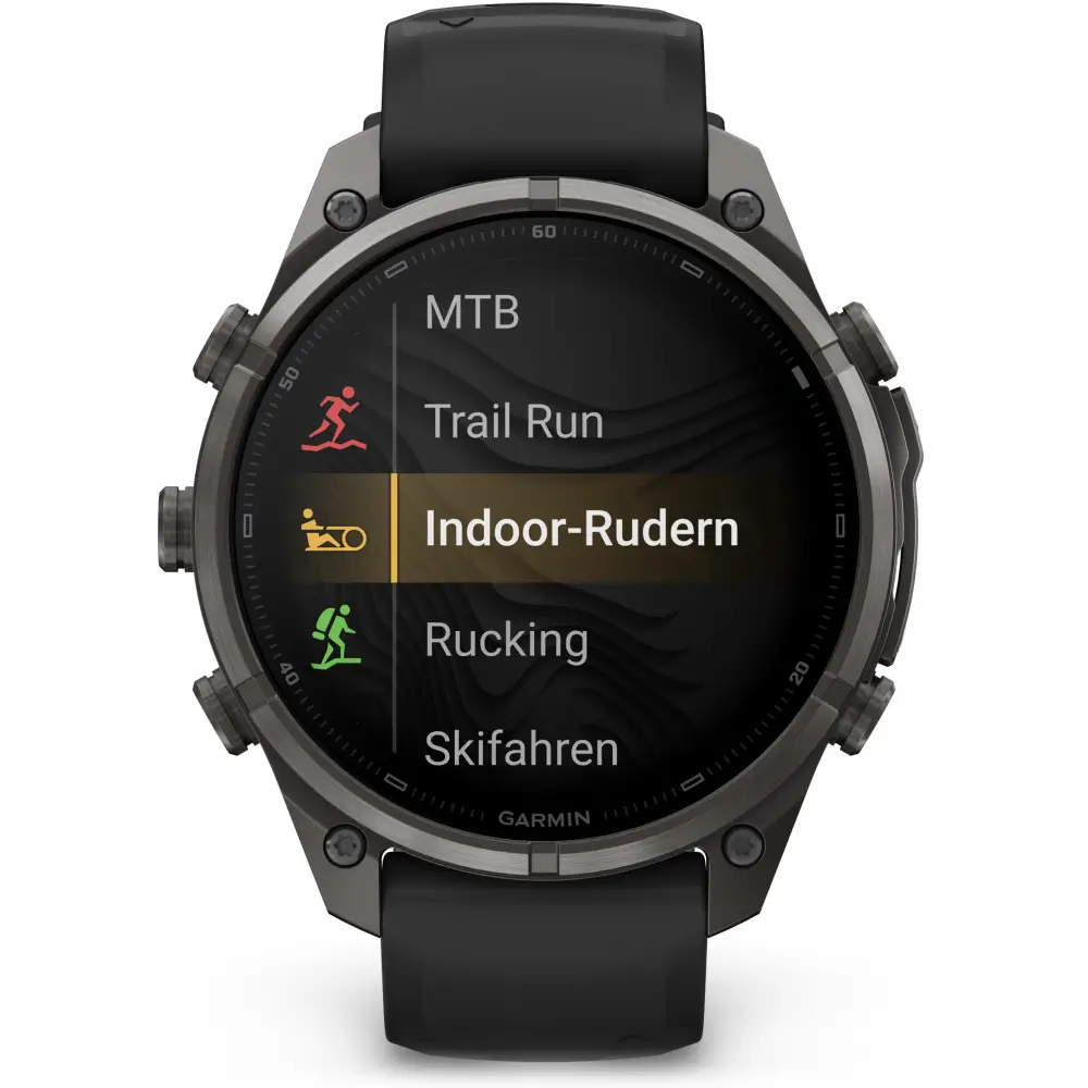 Garmin fenix 9 Pro inReach 47 mm Carbongrau DLC Titan Schwarz/Kieselgrau