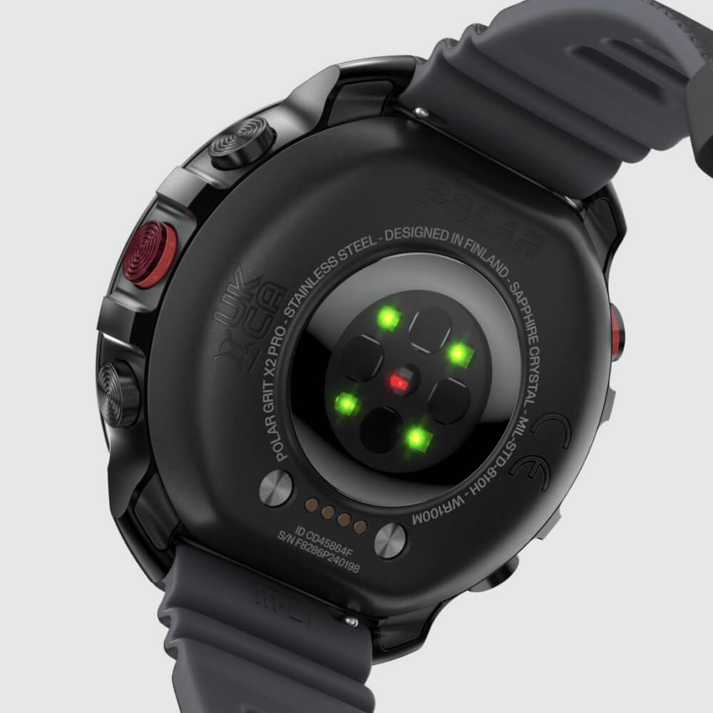 POLAR Grit X2 Pro Night Black Bundle mit Nylon Klettarmband Schwarz bei CardioZone günstig online kaufen