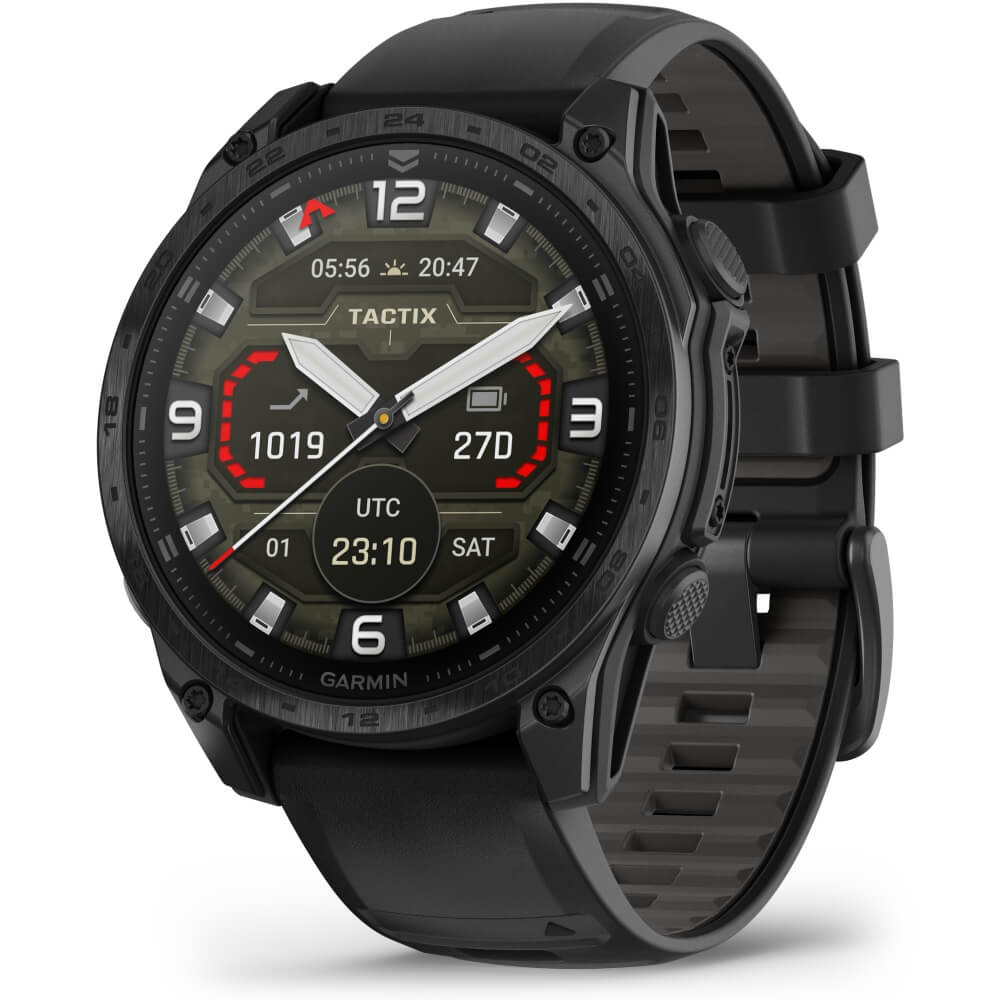 Garmin tactix 8 47 mm AMOLED Sapphire Schwarz Titan DLC Silikon-Armband 22mm bei CardioZone günstig online kaufen