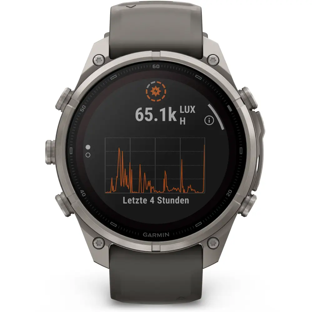 Garmin fenix 9 Pro inReach Solar 47 mm Titan Kieselgrau/Silbergrau
