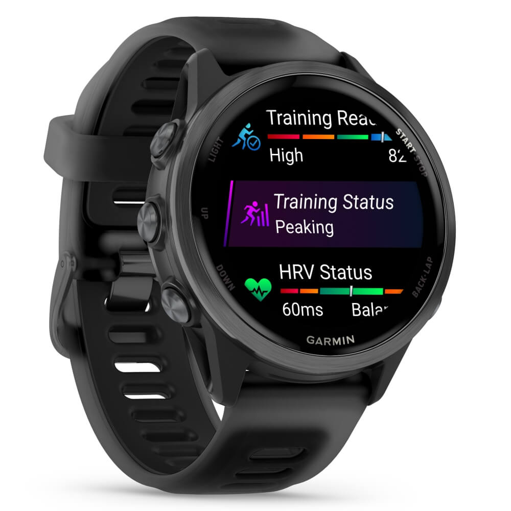 Garmin Forerunner 570 42 mm Schwarz/Schiefergrau Aluminium Schnellwechsel-Silikon-Armband 20mm bei CardioZone günstig online kaufen